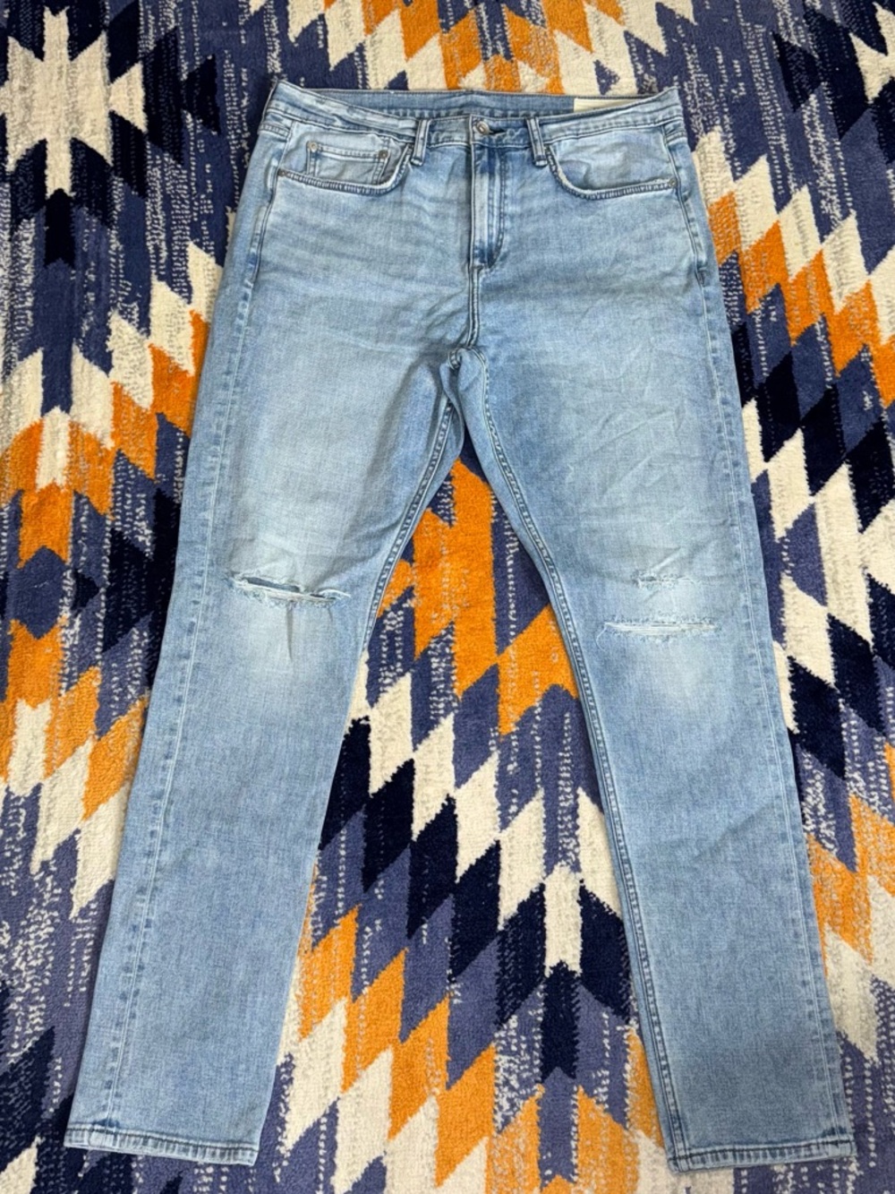 Rag & Bone Fit 1 Skinny Jean Size 34x32‎ - Color: Harper Distressed pants